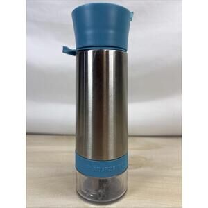 Aquazinger Zinger Flavor Infuser Stainless Steel Insulated Tumbler- Teal